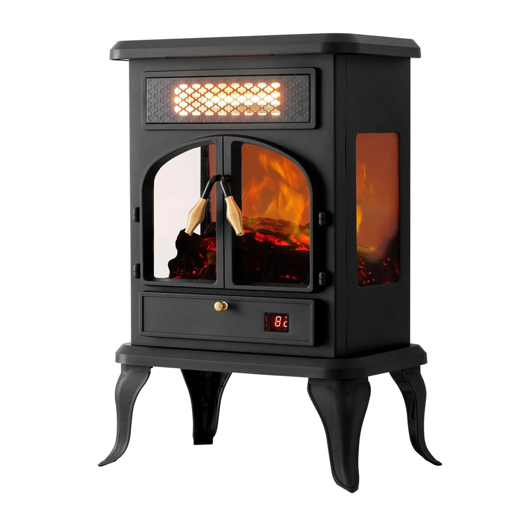 Freestanding Portable Electric Fireplace Heater Stove S418