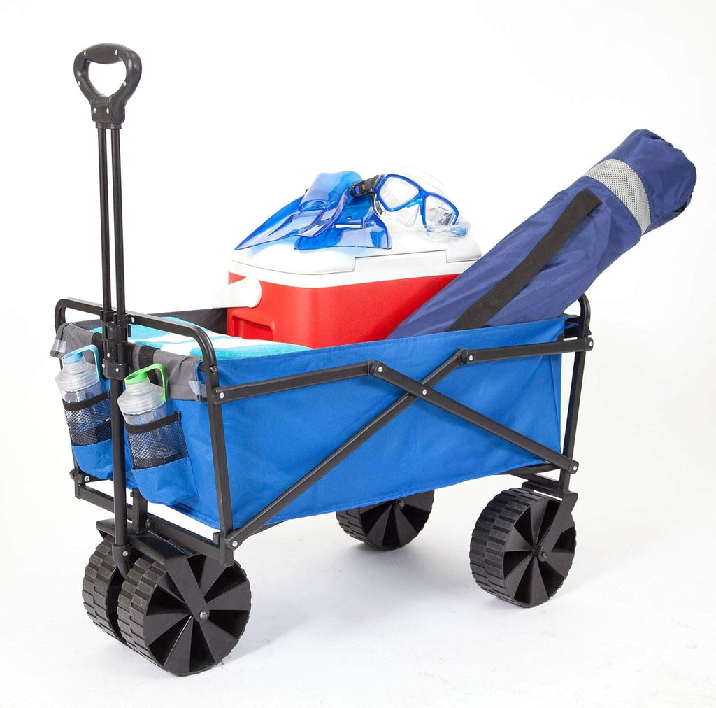Green Collapsible Utility Beach Wagon Cart X7089
