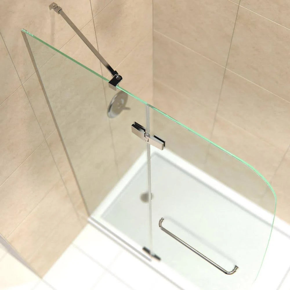Frameless Shower Door in Brushed Nickel H35435