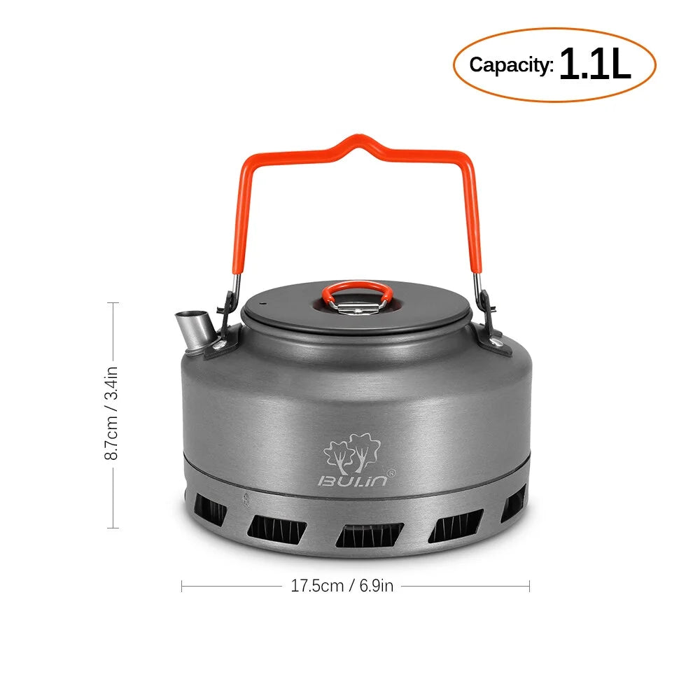 Aluminum Alloy Tea Kettle 1.1l Portable Coffee Pot W800097