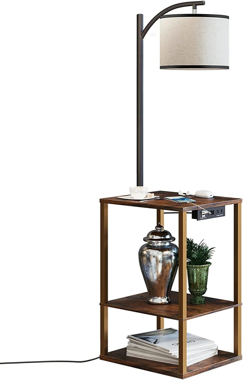 Floor Lamp with Table and USB Port G357208