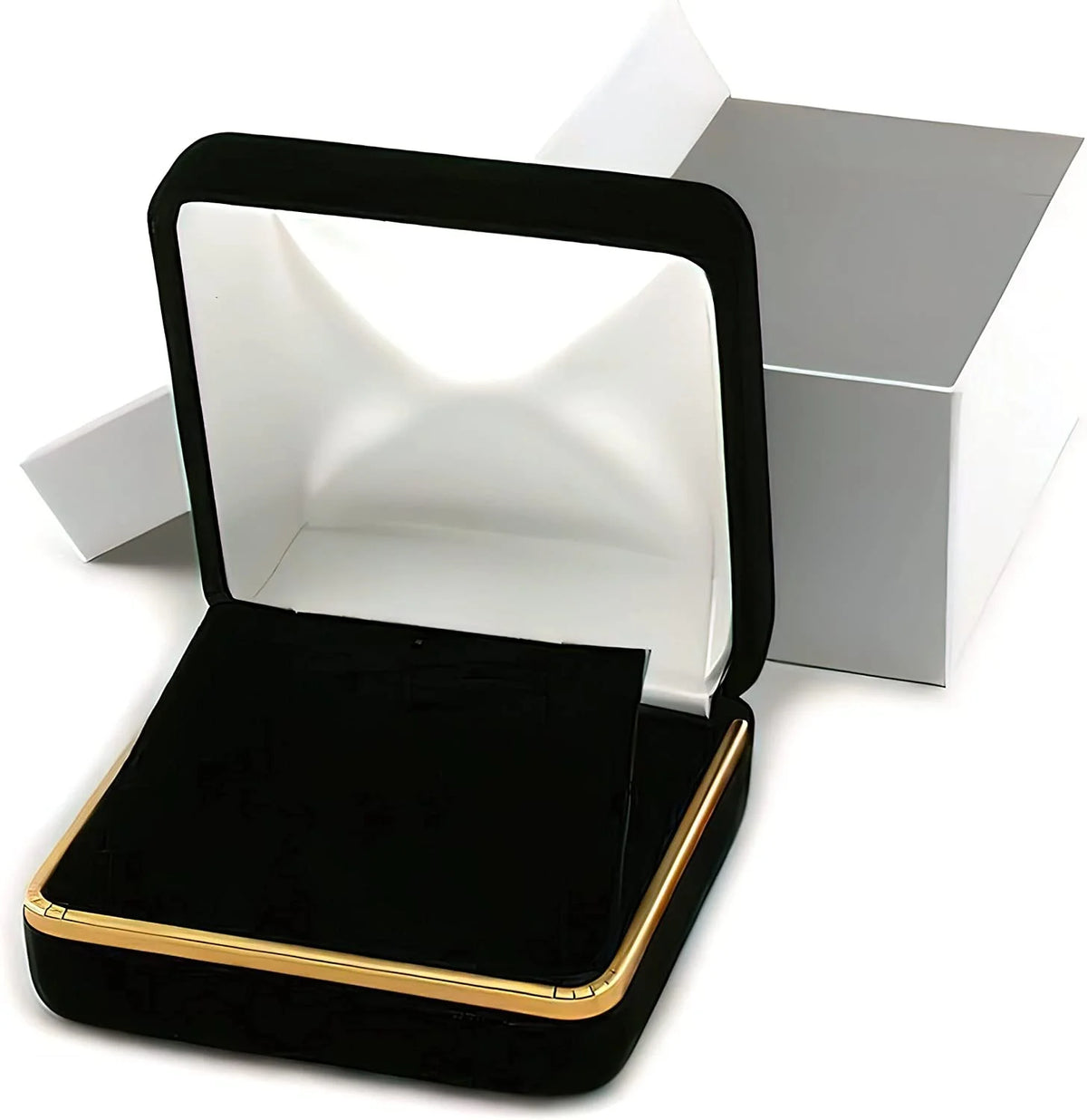 14K Two-Toned Gold Cubic Zirconia Men's Wedding Band F5089