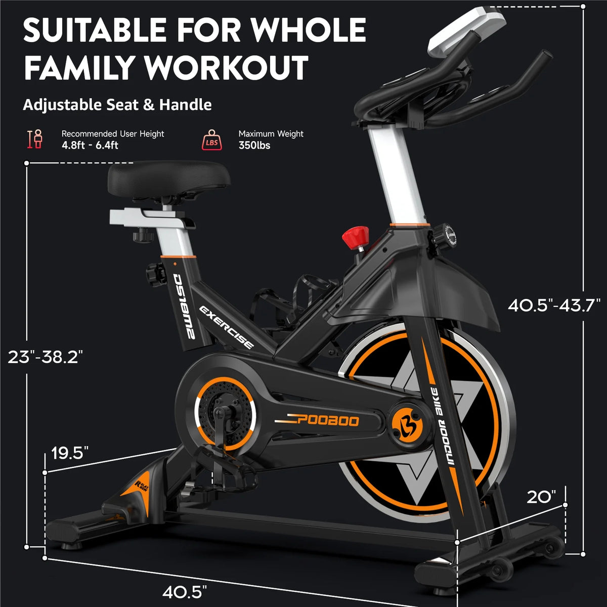 Indoor Cycling Bike with Silent Magnetic Resistance Z1533