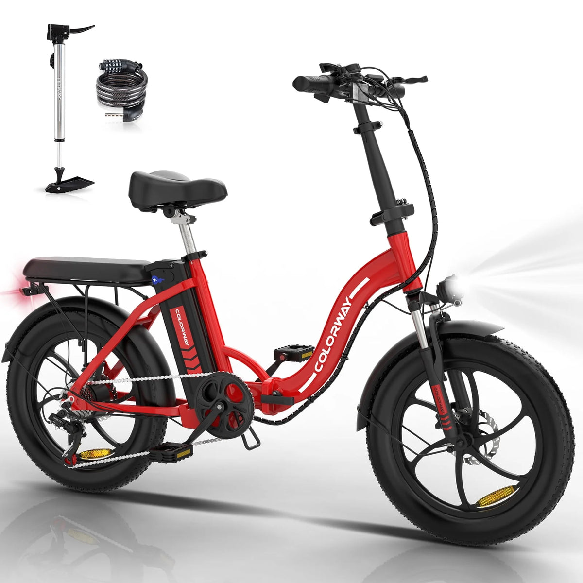 500W Fat Tire Electric Bike 11.2Ah 36V V438713