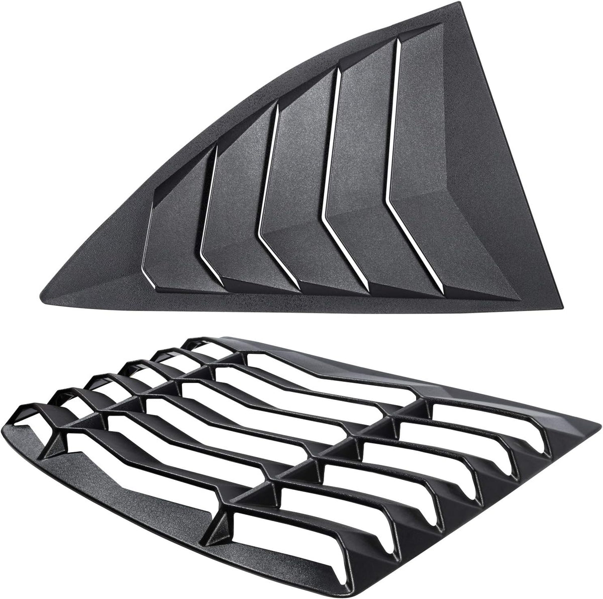 Matte Black Rear Side Window Louvers Sun Shade Cover for Camaro 2010 2011 2012 2013 2014 2015 L5488