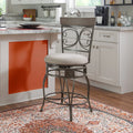 25" Indoor Metal Swivel Counter Stool R719