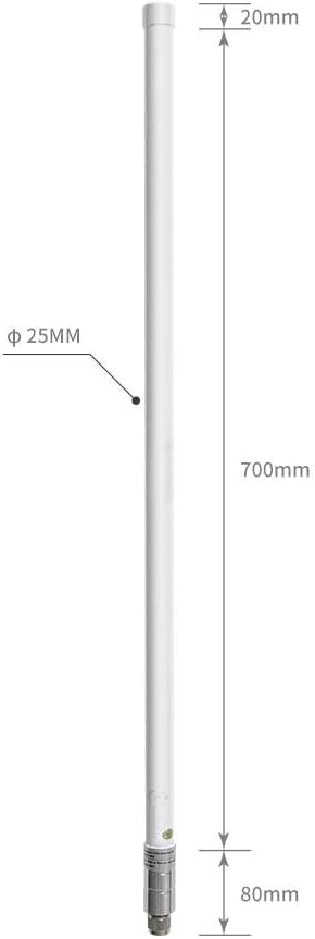 Fiberglass Antenna Kit 915MHz 5.8 dBi White Omni Directional N Type Male X3239