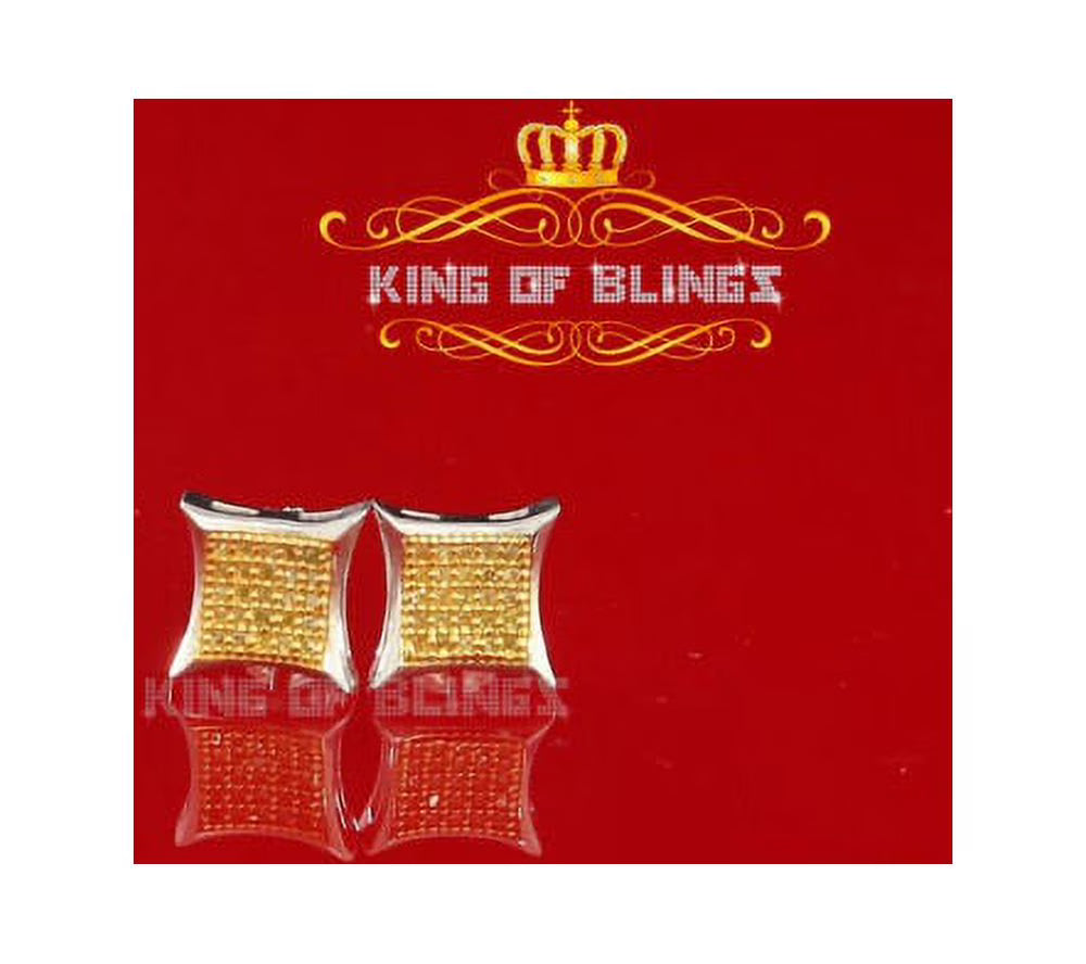 0.15ct Diamond 925 Sterling Silver Kite Stud Earrings D3378