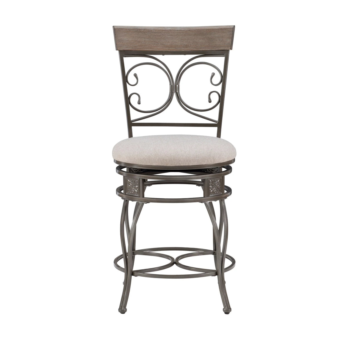 25" Indoor Metal Swivel Counter Stool R719