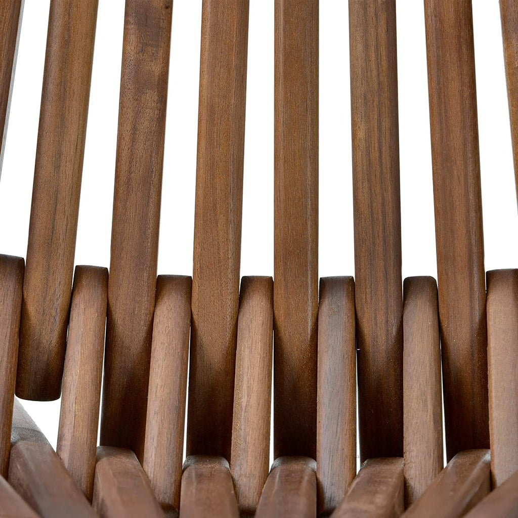 Natural Folding Acacia Wood Lounge Chair G6970