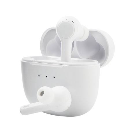 White Wireless Stereo Headphones with Active Noise Canceling C1077