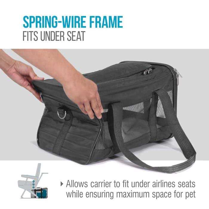 Charcoal and Camel Pet Carrier Q88366