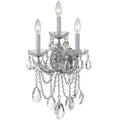 3 Light Sconce, Polished Chrome M9390
