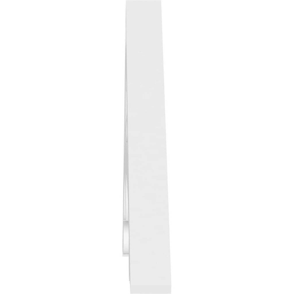 36 inchw x 18 inchh x 1 inchp PVC Gable Pediment M3155