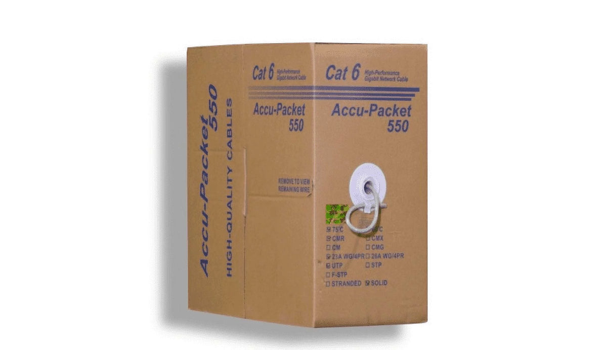 CAT6 CMR UTP Riser Solid Ethernet Cable 1000Ft V75641