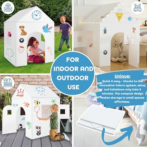 Washable Playhouse with Working Door and Windows M137