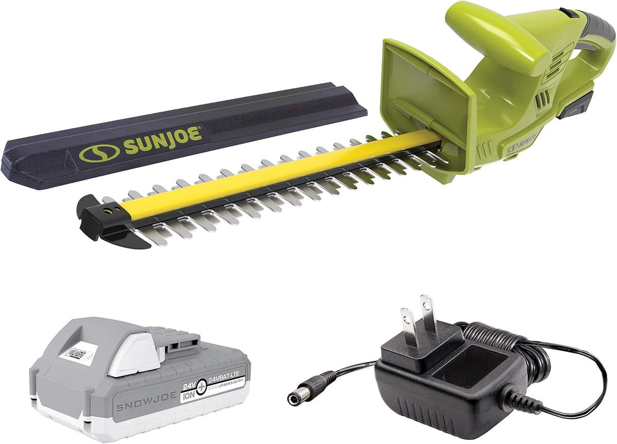 24V Cordless Handheld Hedge Trimmer Kit with 2.0 Ah Battery and Quick Charger, Pack of 2 U8048