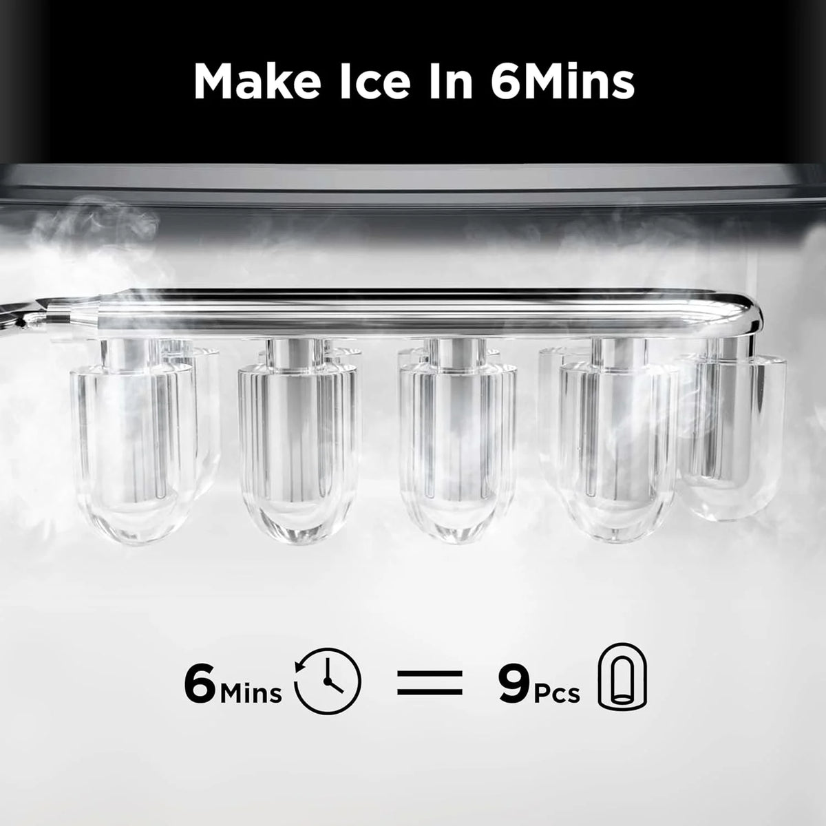 Portable Countertop Ice Maker 26lbs/24hrs Black M135