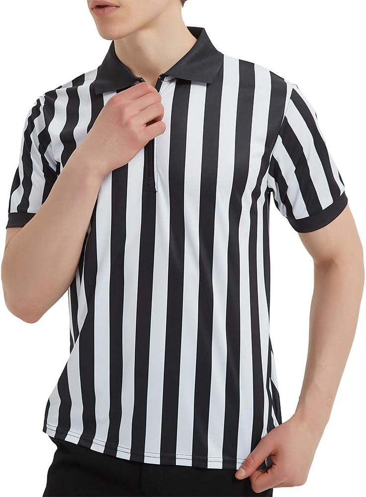 Men's Pro Referee Shirt with Quarter Zipper T11941