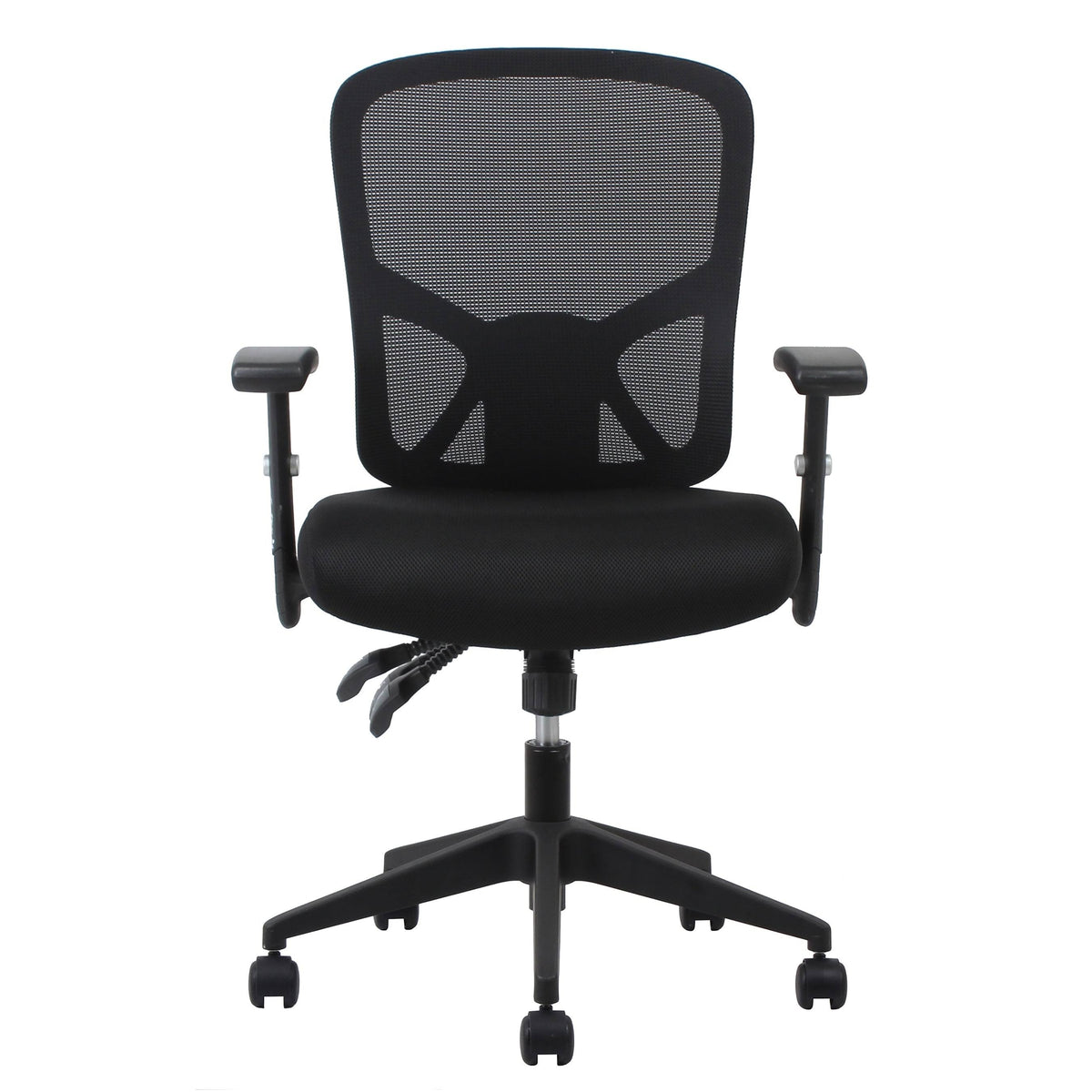Black Mesh Ergonomic High-Back Task Chair with Arms and Lumbar Support A791