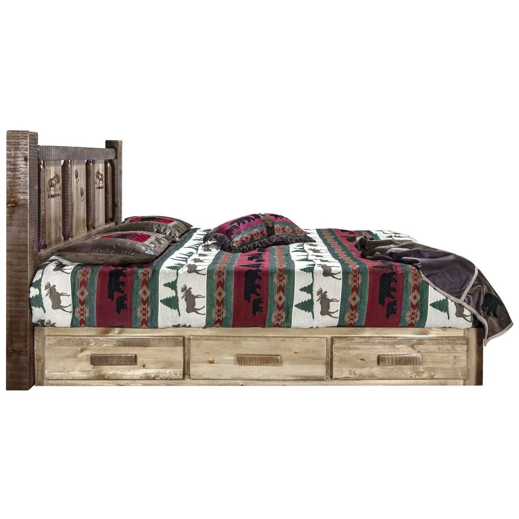 California King Platform Bed with Storage U595172