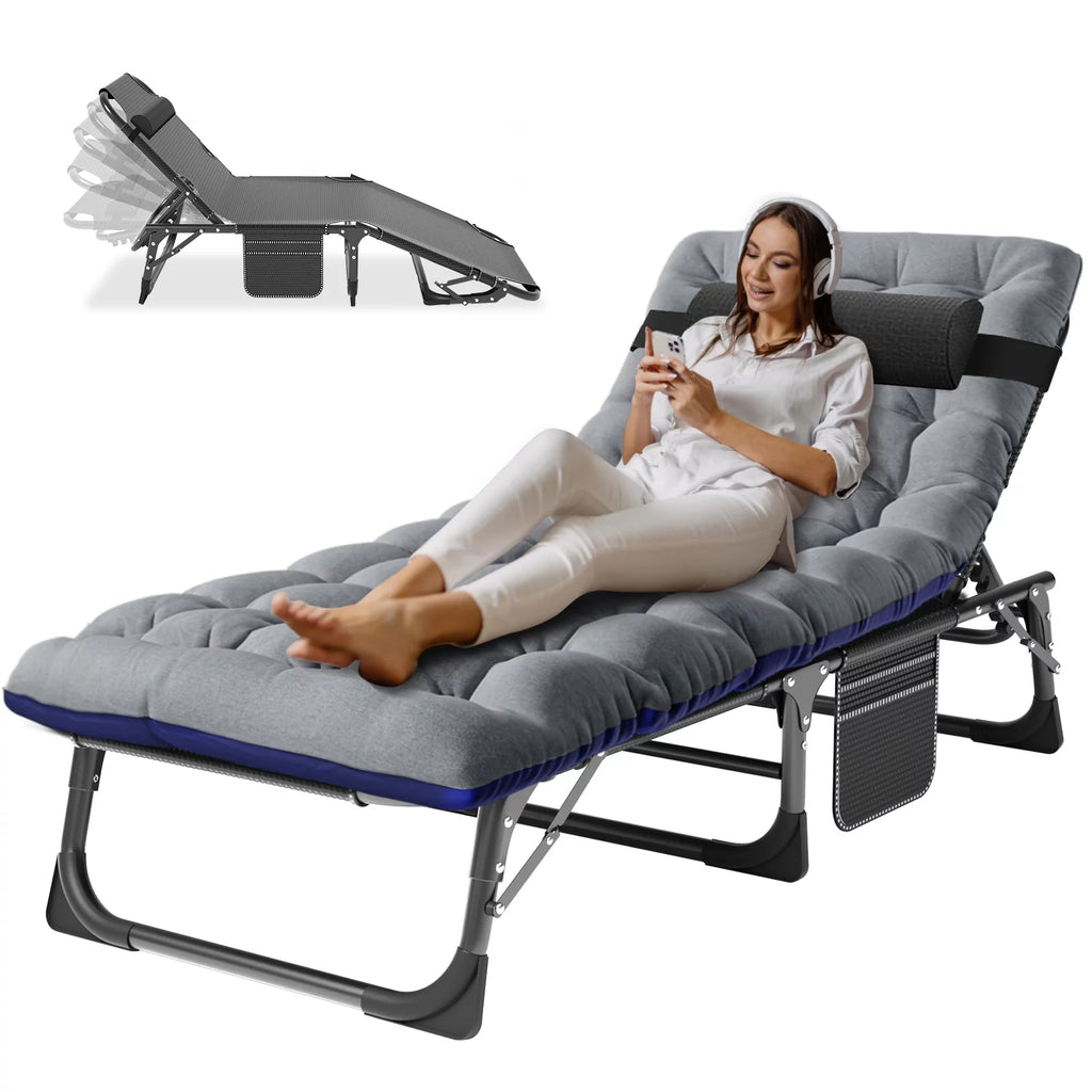 Folding Camping Cot with Mattress and Pillow M73050