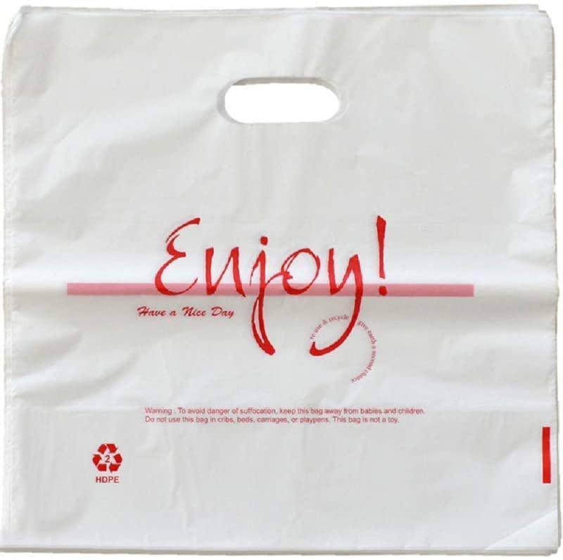 1000 Pack Poly Bags with Die Cut Handles 12x22 x 6x22 G23205