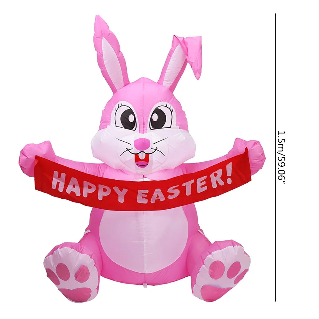 Inflatable LED Night Light Easter Bunny Decorations P180