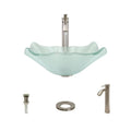 Brushed Nickel Vessel Faucet Ensemble B491