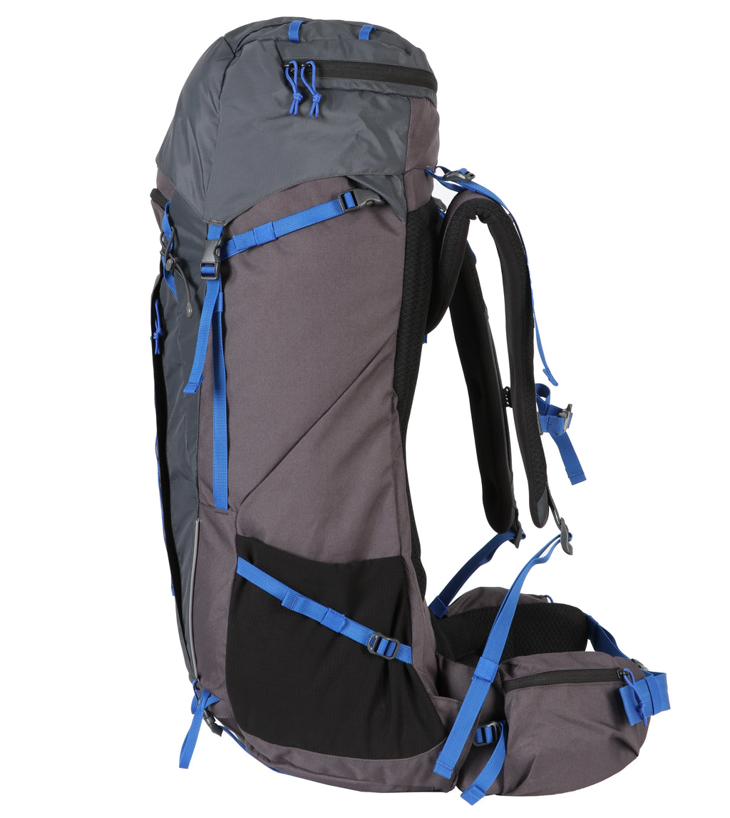 65 Liter Gray Backpacking Backpack V5694