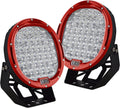2PCS 96W Round Red LED Spot Driving Work Light 9 Inch B949