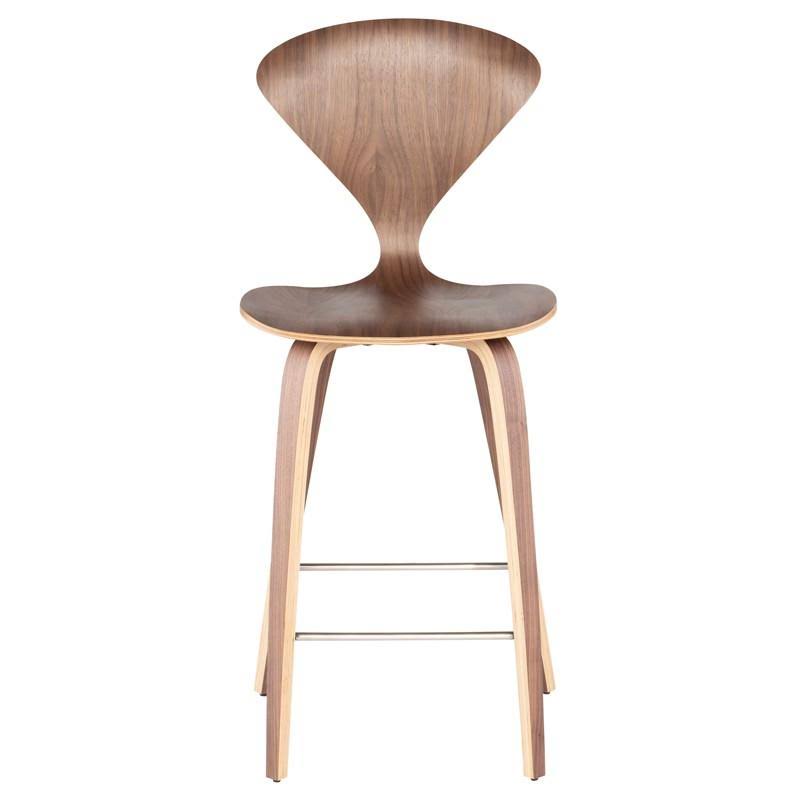 Walnut Wood Counter Stool R343