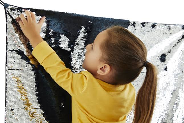 Sensory Sequin Panel, 24 x 36 Inches, Blue/Silver A749690