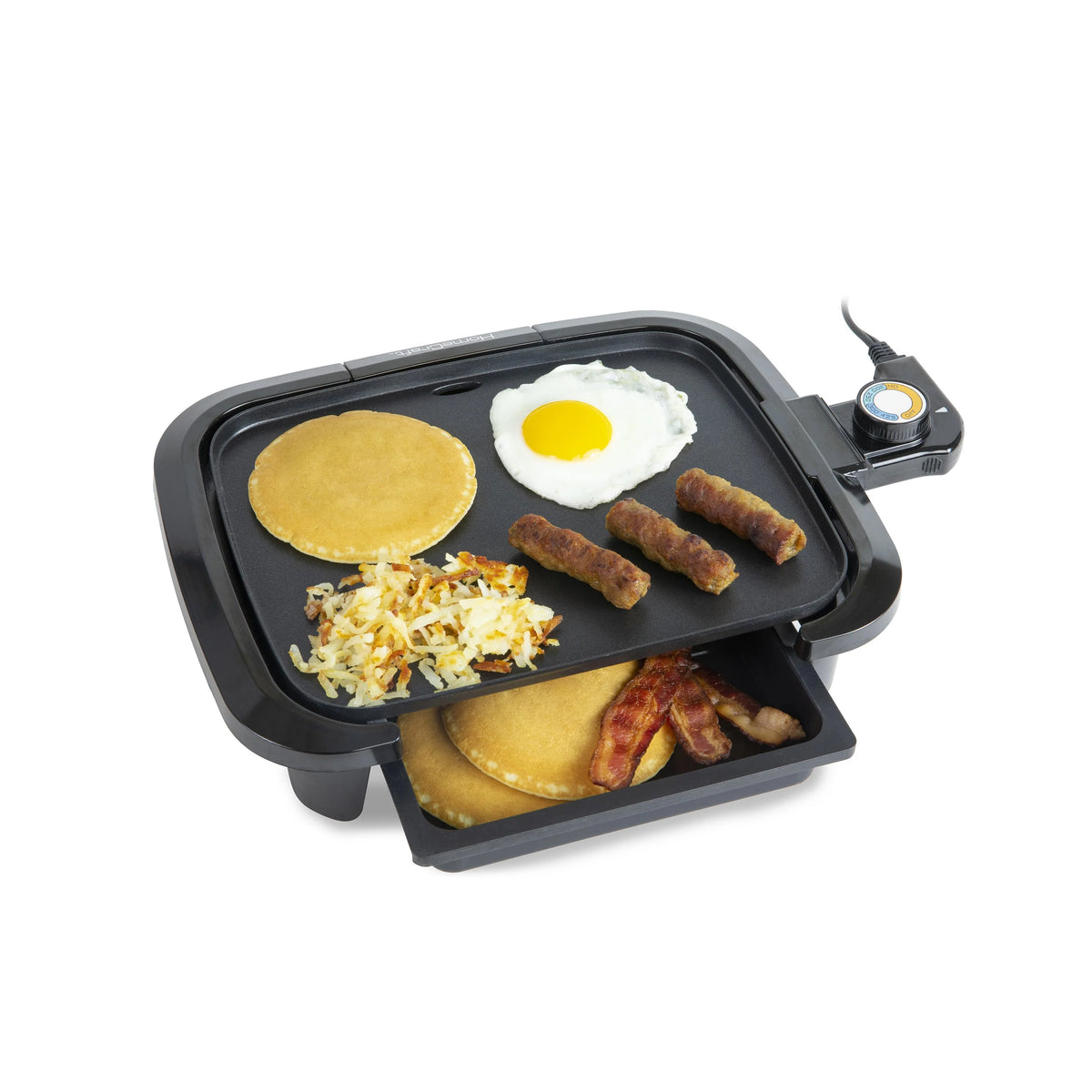Non-Stick Griddle With Warming Drawer Q43444
