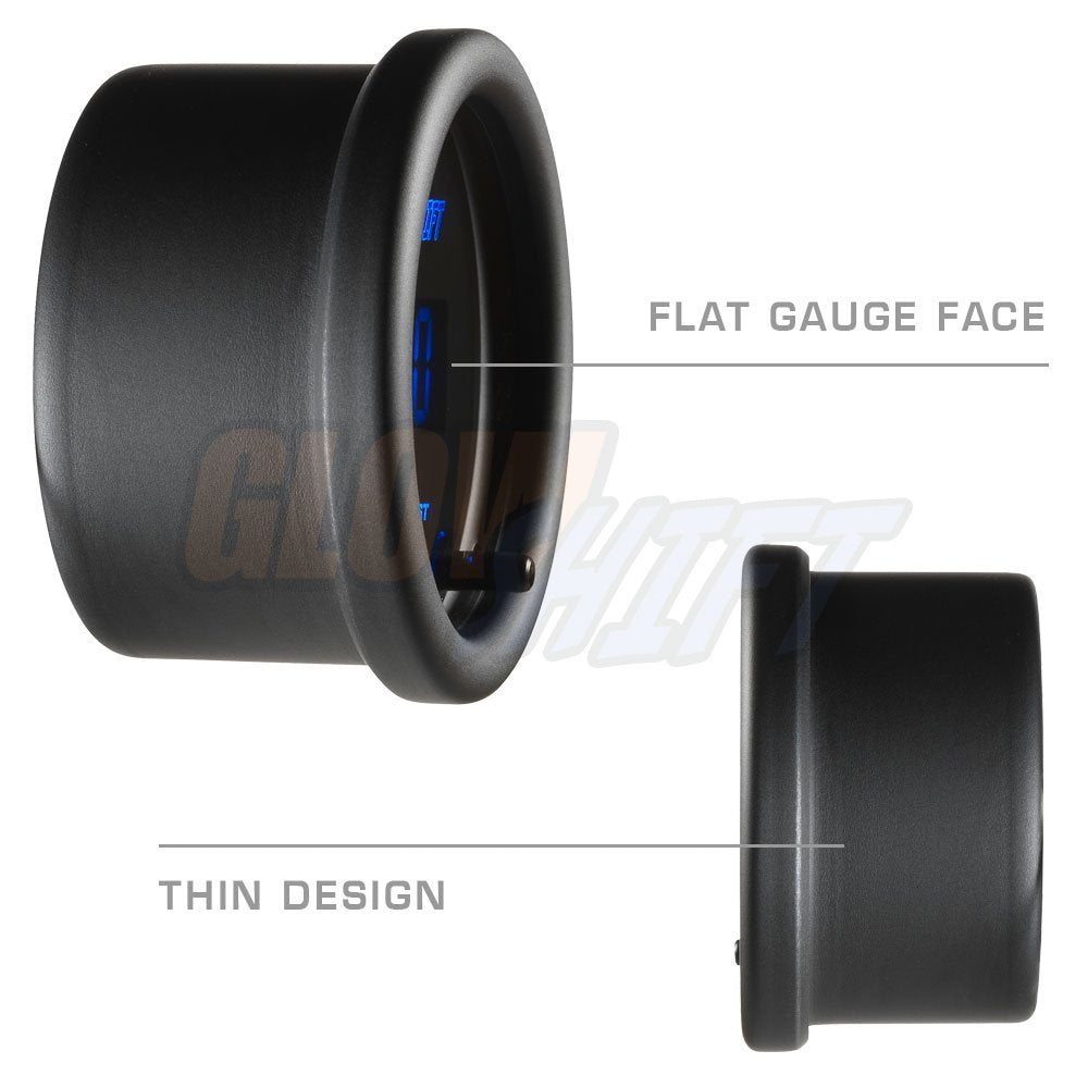 10 Color Digital Wideband Air/Fuel Ratio Gauge with Oxygen Sensor, Data Logging Output, Tinted Lens, 2-1/16" (52mm) S648