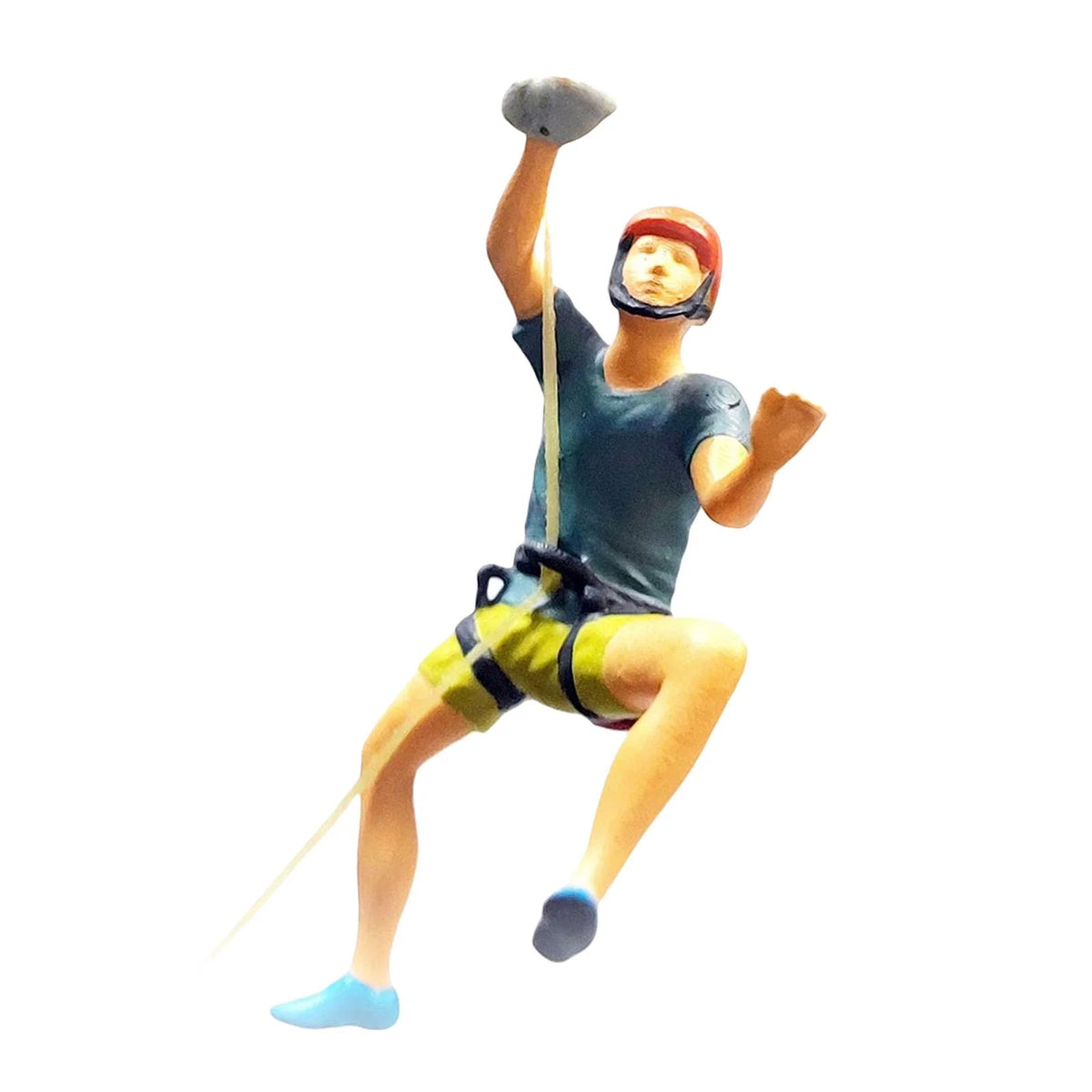 1/64 Scale Climbing People Figurines Mini People Model for Diorama Dollhouse Q1537