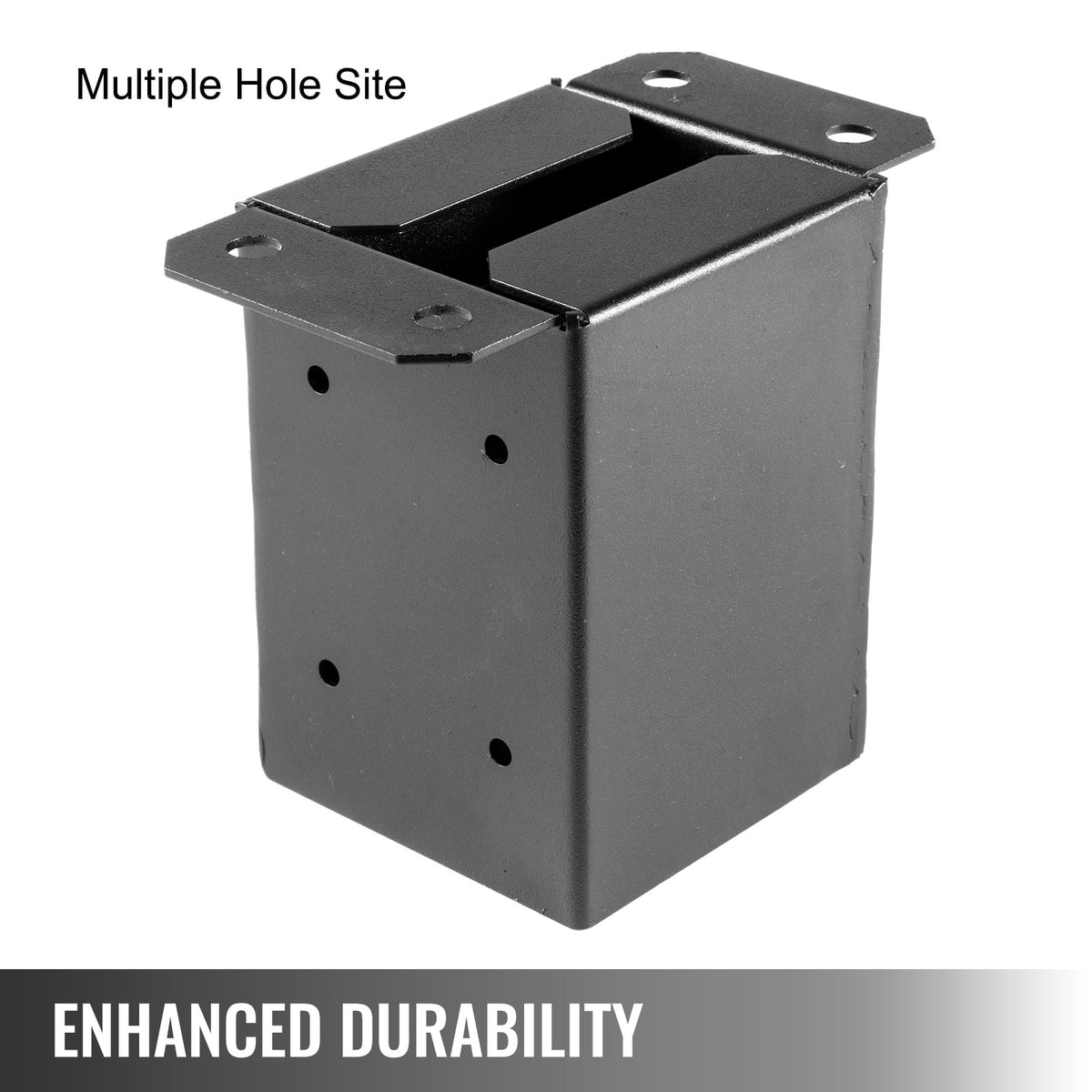 4 x 4 Post Base 10 PCS Black Powder-Coated Steel L769219
