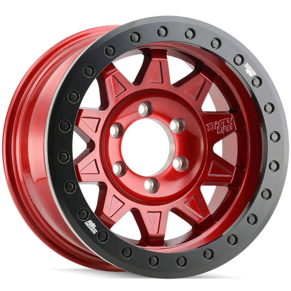 Crimson Candy Red with Black Ring Roadkill Wheel R9333