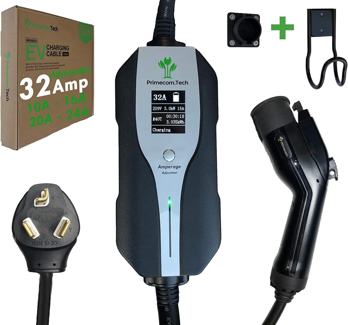 Level 2 Electric Vehicle Charger with 30Ft Cable K511859
