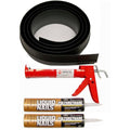 Black PVC Garage Threshold Seal Kit S6156