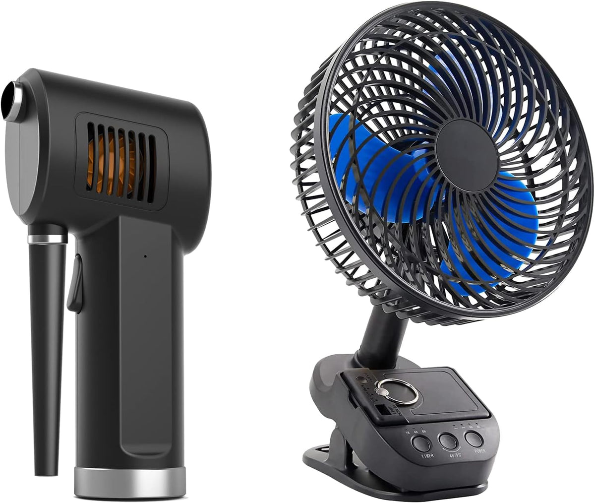 Electric Air Duster with 8” Clip Fan 5 Speeds T4689